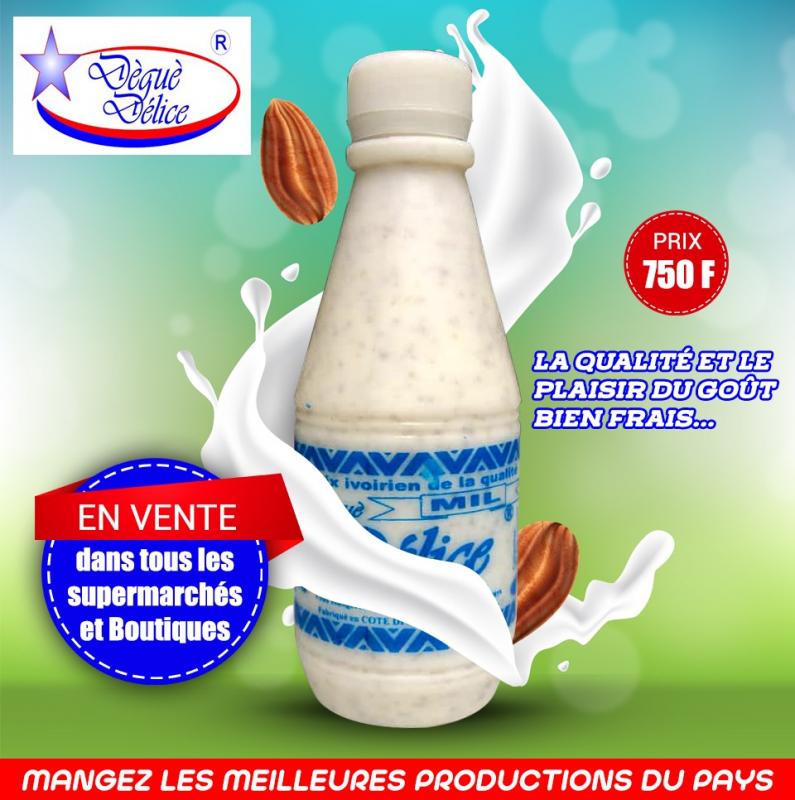 Ingrédients : Lait, sucre, eau, mil, arome