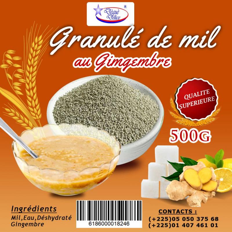 Granulé de Mil au Gingembre 500g